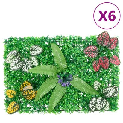 Gard din plante artificiale, 6 buc., verde, 40x60 cm GartenMobel Dekor
