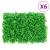 Gard din frunze de ferigă artificiale, 6 buc., verde, 40x60 cm GartenMobel Dekor