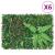 Gard din plante artificiale, 6 buc., verde, 40x60 cm GartenMobel Dekor