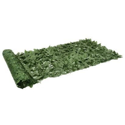 Paravan de balcon, frunze verde închis, 200x100 cm GartenMobel Dekor