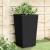 Jardiniere de grădină, 2 buc., negru, 32,5x32,5x57 cm, PP GartenMobel Dekor