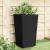 Jardiniere de grădină, 4 buc., negru, 32,5x32,5x57 cm, PP GartenMobel Dekor