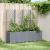 Jardinieră de grădină cu spalier, gri, 160x40x140 cm, PP GartenMobel Dekor