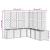 Jardinieră de grădină cu spalier gri deschis 160x160x140 cm PP GartenMobel Dekor