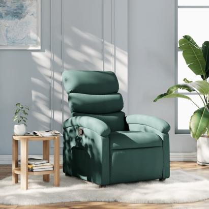 Fotoliu rabatabil, verde închis, material textil GartenMobel Dekor