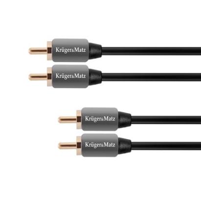 CABLU 2RCA-2RCA 0.5M KRUGER&MATZ EuroGoods Quality