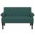 Banchetă cu spătar, verde închis, 120x62x75,5 cm, textil GartenMobel Dekor
