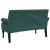 Banchetă cu spătar, verde închis, 120x62x75,5 cm, textil GartenMobel Dekor