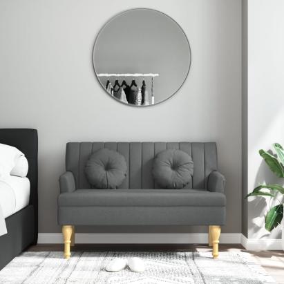 Banchetă cu perne, gri închis, 113x64,5x75,5 cm, textil GartenMobel Dekor