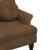 Banchetă cu perne, maro, 120,5x65x75 cm, piele întoarsă eco GartenMobel Dekor