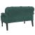 Banchetă cu spătar, verde închis, 119,5x64,5x75 cm, catifea GartenMobel Dekor