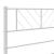 Cadru de pat din metal cu tăblie, alb, 100x200 cm GartenMobel Dekor