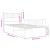 Cadru de pat metalic cu tăblie de cap/picioare, alb, 100x200 cm GartenMobel Dekor