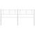 Tăblie de pat metalică, alb, 200 cm GartenMobel Dekor