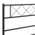 Tăblie de pat metalică, negru, 80 cm GartenMobel Dekor