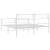 Cadru de pat metalic cu tăblie, alb, 120x200 cm GartenMobel Dekor