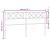 Tăblie de pat metalică, alb, 193 cm GartenMobel Dekor