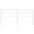 Tăblie de pat metalică, alb, 200 cm GartenMobel Dekor