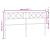 Tăblie de pat metalică, alb, 200 cm GartenMobel Dekor