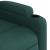 Fotoliu de masaj rabatabil, verde închis, material textil GartenMobel Dekor