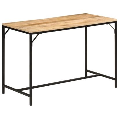 Masă de bucătărie, 110x55x75 cm, lemn masiv mango brut și fier GartenMobel Dekor