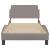 Cadru de pat cu tăblie, gri taupe, 90x190 cm, textil GartenMobel Dekor