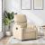 Fotoliu rabatabil, crem, material textil GartenMobel Dekor