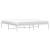 Cadru pat metalic, alb, 193x203 cm GartenMobel Dekor