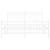 Cadru de pat metalic cu tăblie, alb, 150x200 cm GartenMobel Dekor