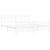 Cadru de pat metalic cu tăblie de cap/picioare, alb, 183x213 cm GartenMobel Dekor