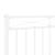 Tăblie de pat metalică, alb, 193 cm GartenMobel Dekor
