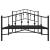 Cadru pat metalic cu tăblii de cap/picioare,  negru, 107x203 cm GartenMobel Dekor