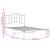 Cadru de pat metalic cu tăblie, alb, 100x190 cm GartenMobel Dekor
