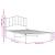 Cadru de pat din metal cu tăblie, alb, 100x200 cm GartenMobel Dekor