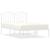 Cadru de pat metalic cu tăblie, alb, 120x200 cm GartenMobel Dekor