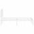 Cadru de pat metalic cu tăblie, alb, 120x200 cm GartenMobel Dekor