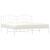 Cadru de pat metalic cu tăblie, alb, 200x200 cm GartenMobel Dekor