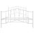 Cadru de pat metalic cu tăblie de cap/picioare  alb 107x203 cm GartenMobel Dekor