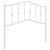 Tăblie de pat metalică, alb, 100 cm GartenMobel Dekor