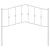 Tăblie de pat metalică, alb, 107 cm GartenMobel Dekor