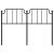 Tăblie de pat metalică, negru, 150 cm GartenMobel Dekor