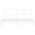 Cadru de pat metalic cu tăblie, alb, 160x200 cm GartenMobel Dekor