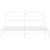 Cadru de pat metalic cu tăblie, alb, 183x213 cm GartenMobel Dekor