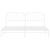 Cadru de pat metalic cu tăblie, alb, 193x203 cm GartenMobel Dekor