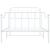 Cadru de pat metalic cu tăblie de cap/picioare  alb 107x203 cm GartenMobel Dekor