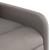 Fotoliu rabatabil, gri taupe, material textil GartenMobel Dekor