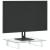 Suport de monitor, alb, 40x35x8 cm, sticlă securizată și metal GartenMobel Dekor