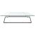 Suport de monitor, negru, 100x35x8 cm, sticlă securizată/ metal GartenMobel Dekor