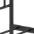 Cadru de pat din metal cu tăblie, negru, 107x203 cm GartenMobel Dekor