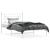 Cadru de pat din metal cu tăblie, alb, 107x203 cm GartenMobel Dekor